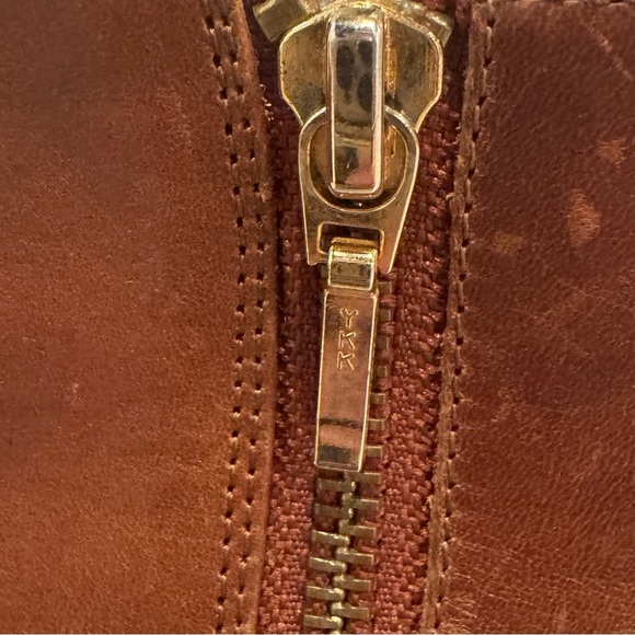 NISOLO Women's Lana Leather Waterproof Ankle Boots Brandy Brown Zip Size 9.5 EUC - Picture 6 of 12